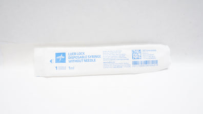 Medline SYR101010 Luer Lock Disposable Syringe without Ndle 1mL